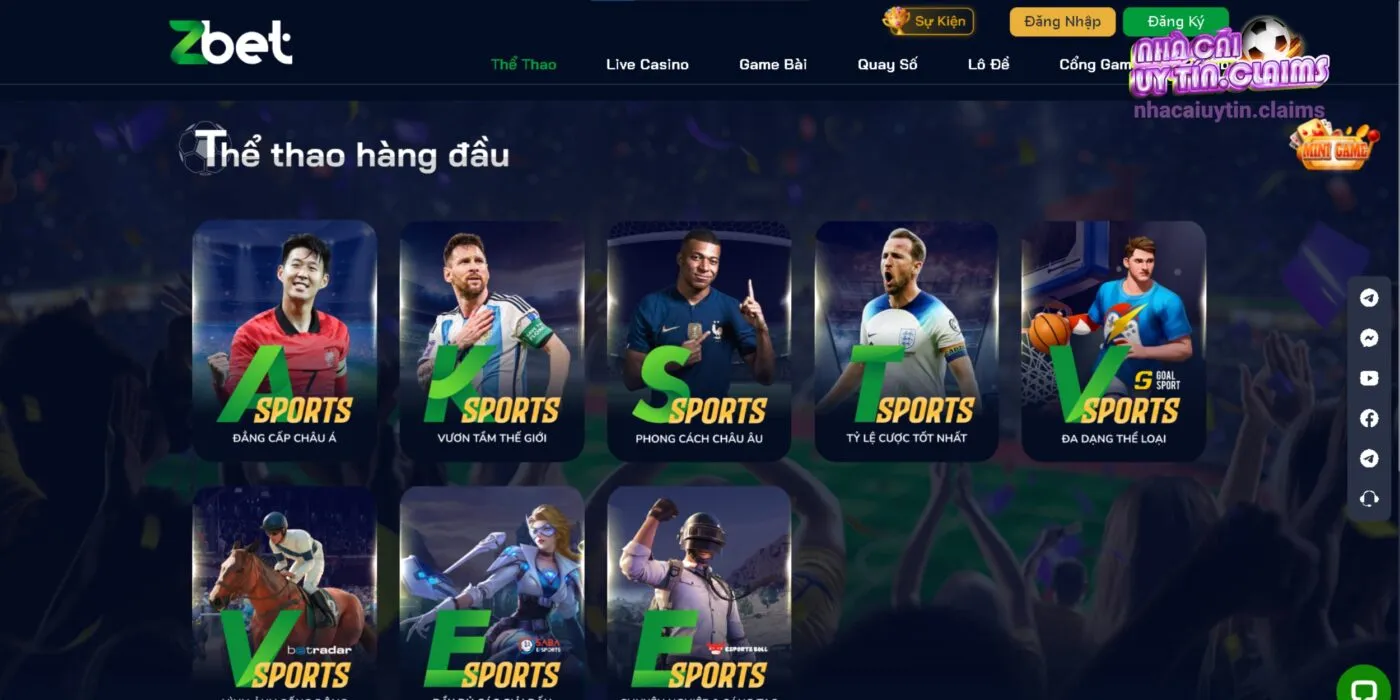 8 Sảnh Cược Thể Thao Siêu Hot Tại Nhà Cái Zbet