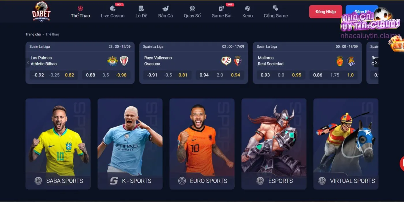 Các sảnh cược thể thao nổi tiếng tại nhà cái