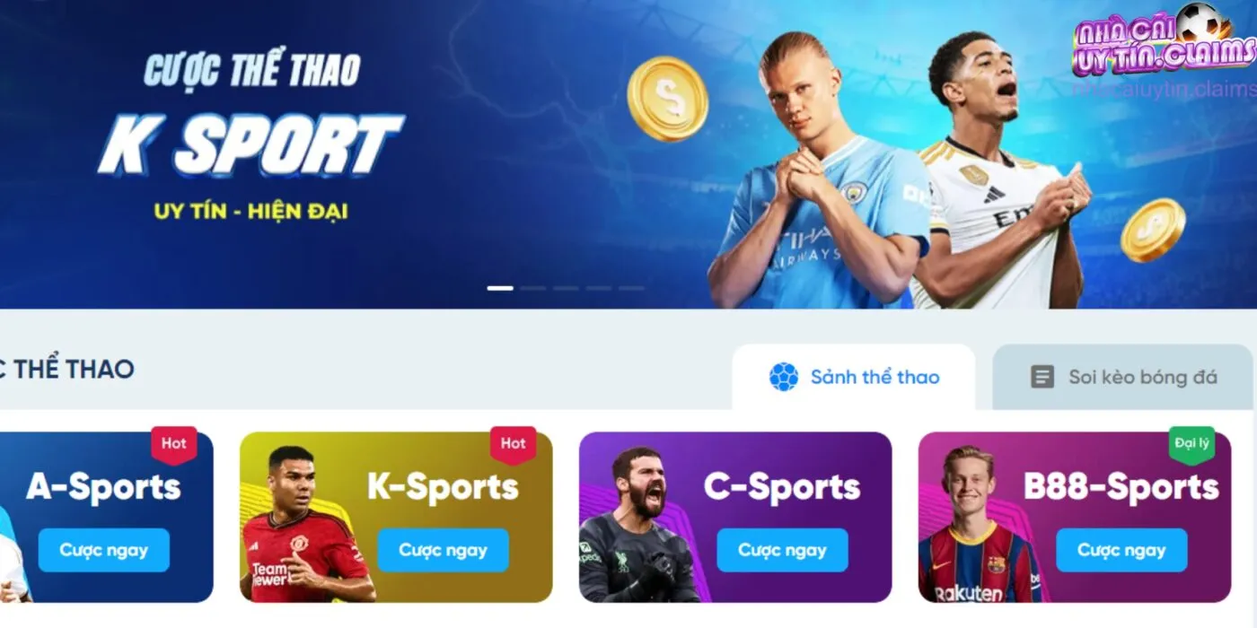 Các sảnh cược thể thao phổ biến tại nhà cái