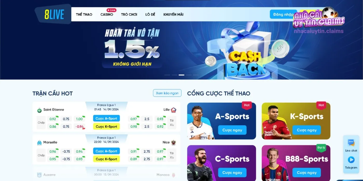 Đừng bỏ qua việc trải nghiệm giải trí tại 8Live