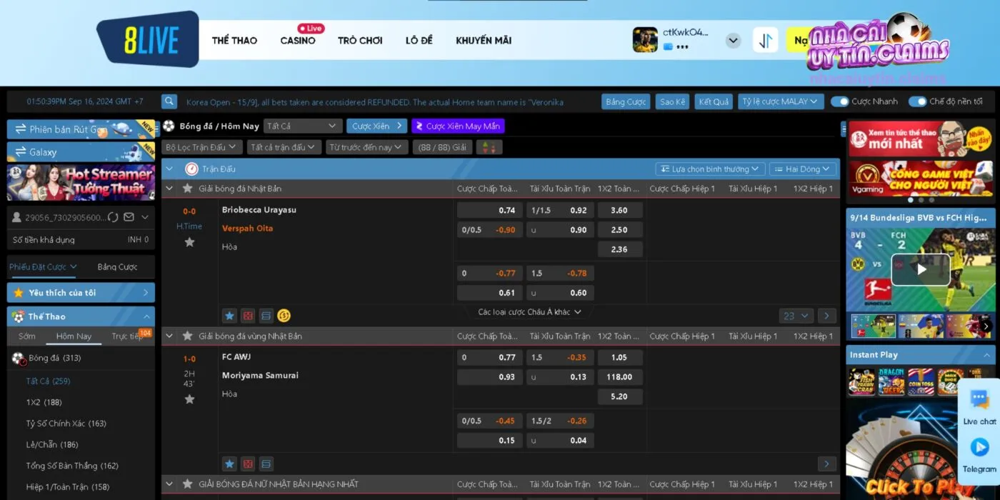 Giới Thiệu Về Kèo Nhà Cái 8LIVE