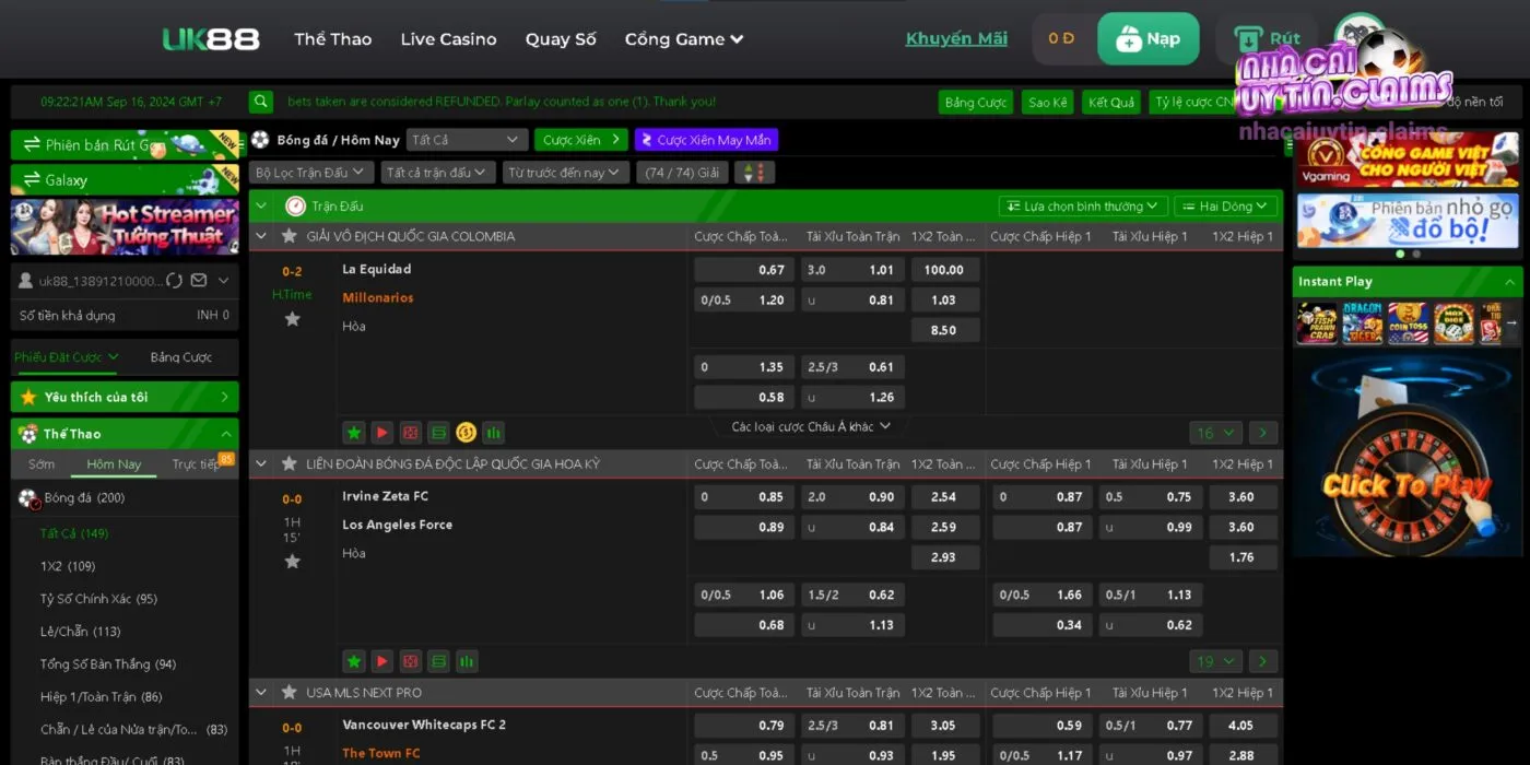 Giới Thiệu Về Kèo Nhà Cái UK88