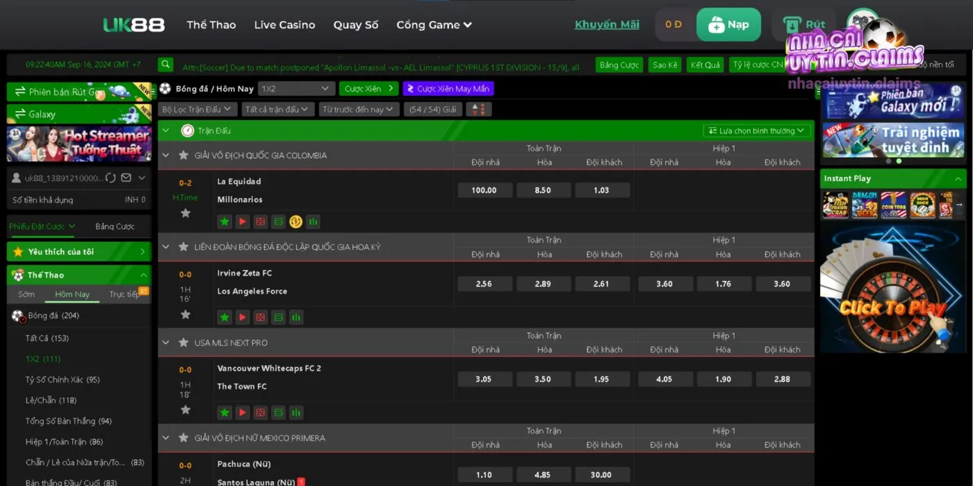 Kèo Châu Âu Tại Kèo Nhà Cái Trực Tiếp UK88