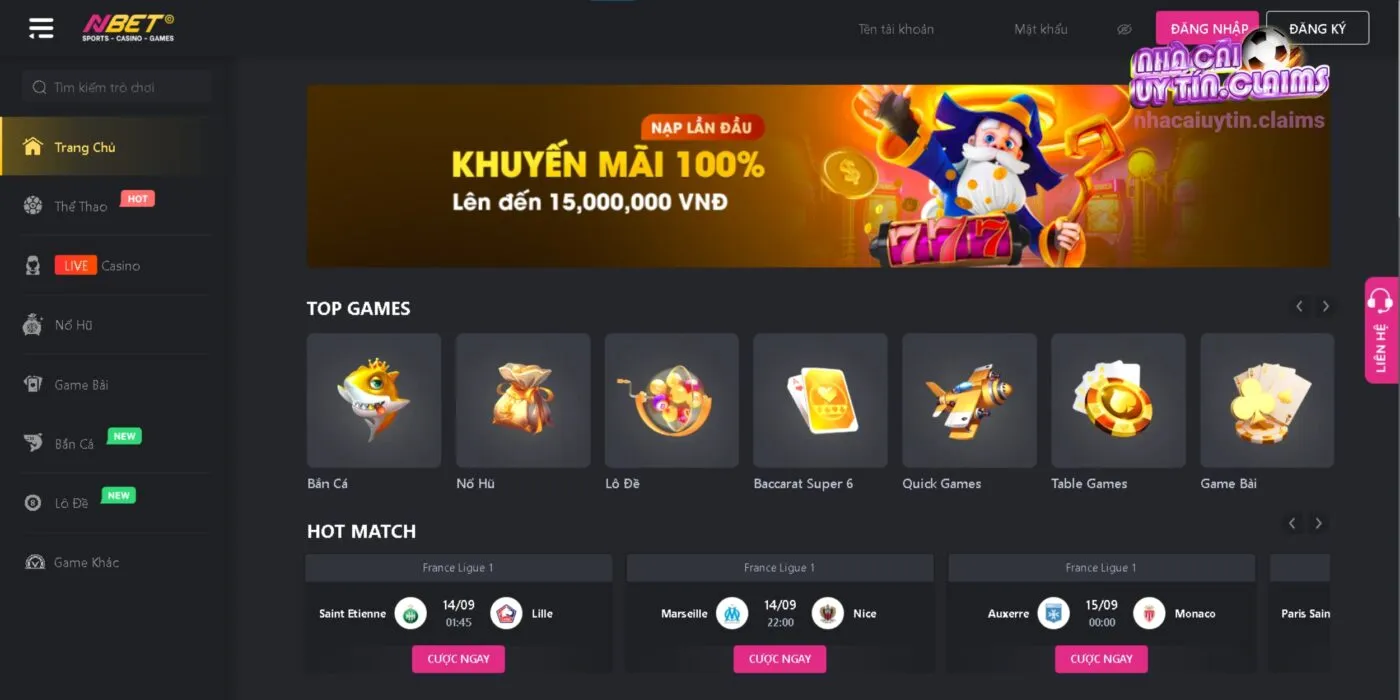 Nbet mang đến không gian vui chơi cá cược tuyệt vời