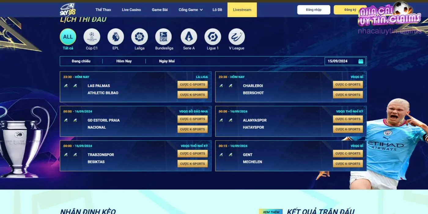 Người chơi vừa có thể coi trực tiếp bóng đá và đặt cược dễ dàng