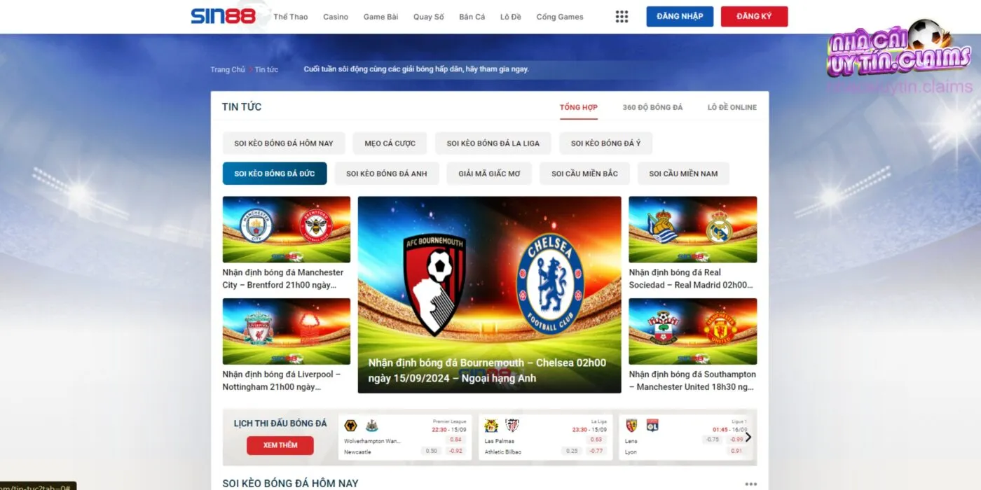 Tham khảo phần tin tức tại nhà cái để không bỏ lỡ thông tin hot nào